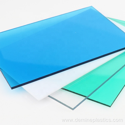 Colored solid polycarbonate sheet roofing sheet